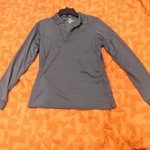 Tri-mountain long sleeve performance collar shirt